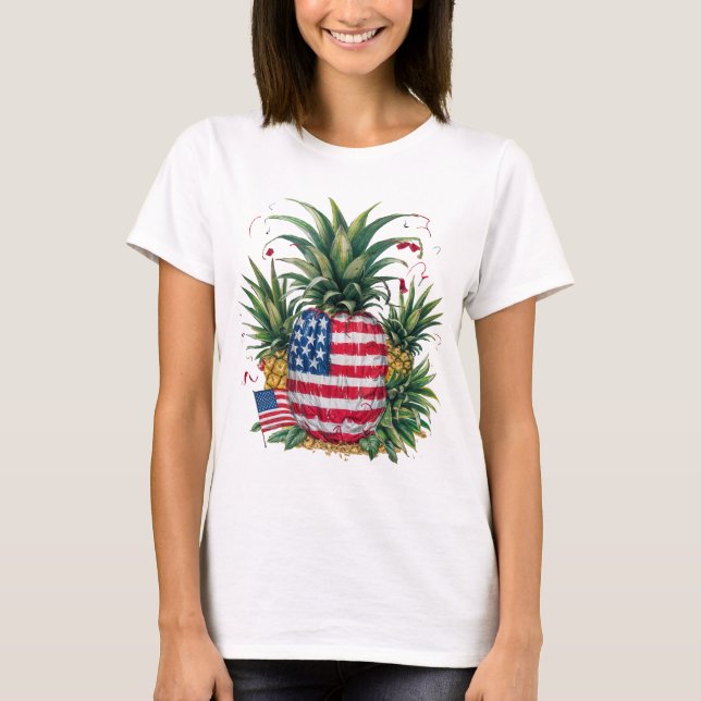 T-shirt Profitez de la fête de l'Indépendance  (Devant)