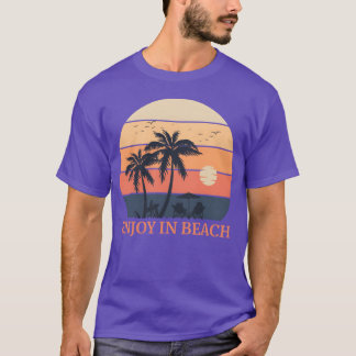 T-shirt profitez de l'ami de l'été sur la plage
