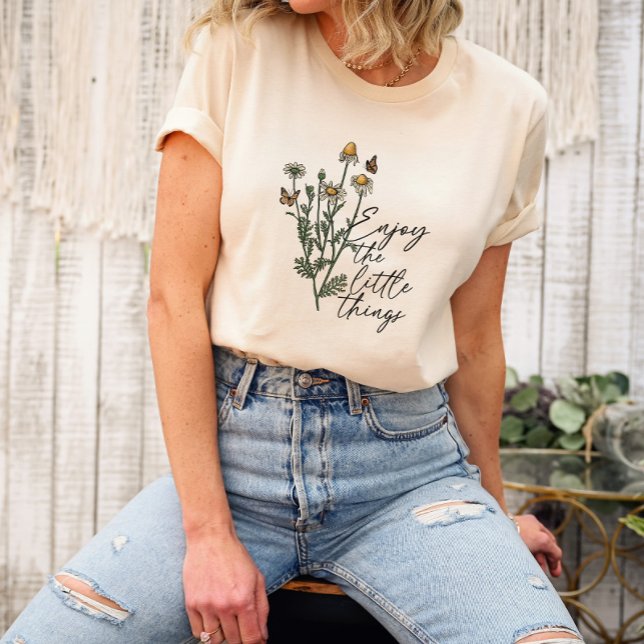 T-shirt Profitez De Little Things Fleur sauvage Daisy Unis (Créateur téléchargé)