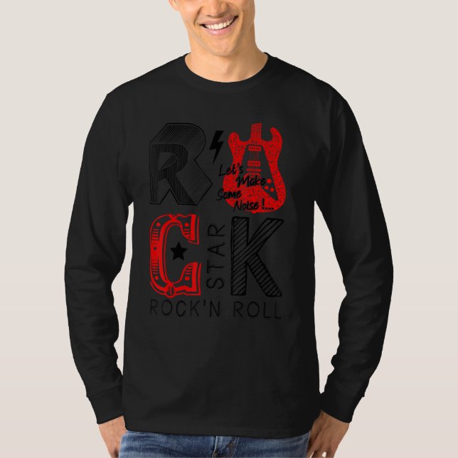 T-shirt Profitez de Rock & Roll Graphic Novelty Tee & Cool (Devant)