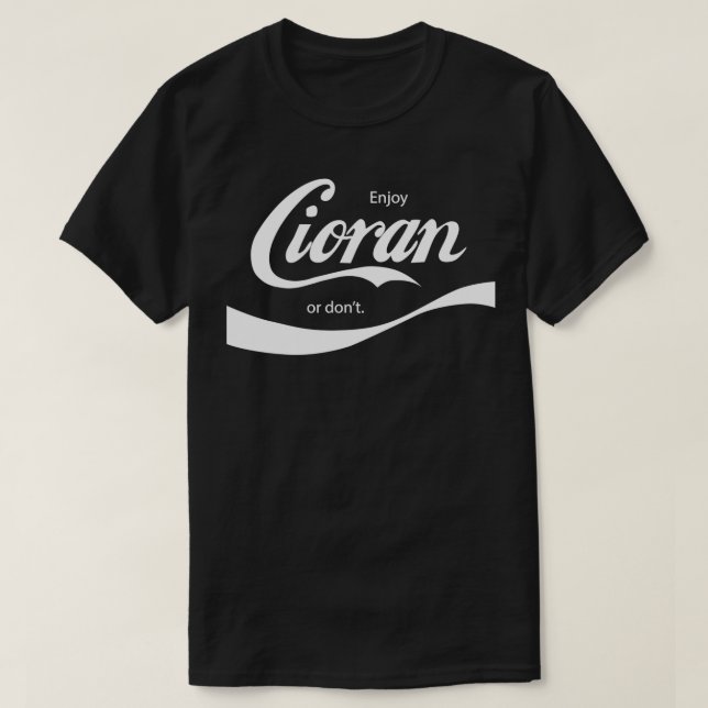 T-shirt Profitez d'Emil Cioran (Design devant)