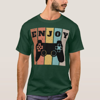 T-shirt Profitez des couleurs vintage du jeu ami
