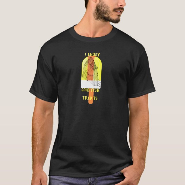 T-shirt Profitez des friandises de poisson froids (Devant)