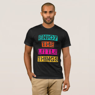 T-shirt Profitez des petites choses - Colorful Retro Tee
