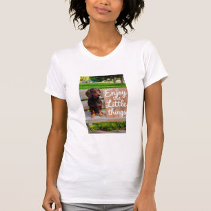 T-shirt Profitez des Petites Choses Teckel 