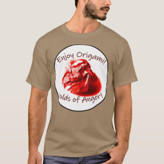 T-shirt Profitez des plis d'origami de colère