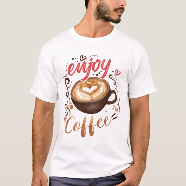 T-shirt Profitez du café (Devant)