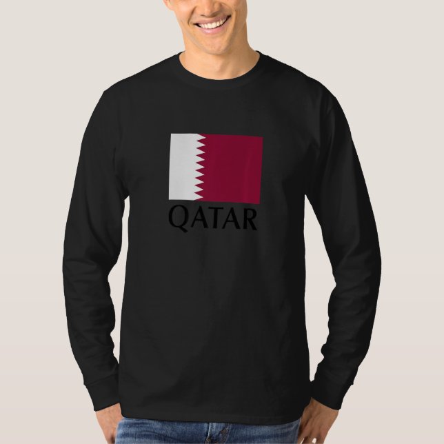 T-shirt Profitez du Cool Qatar Drapeau Graphique Tee - shi (Devant)