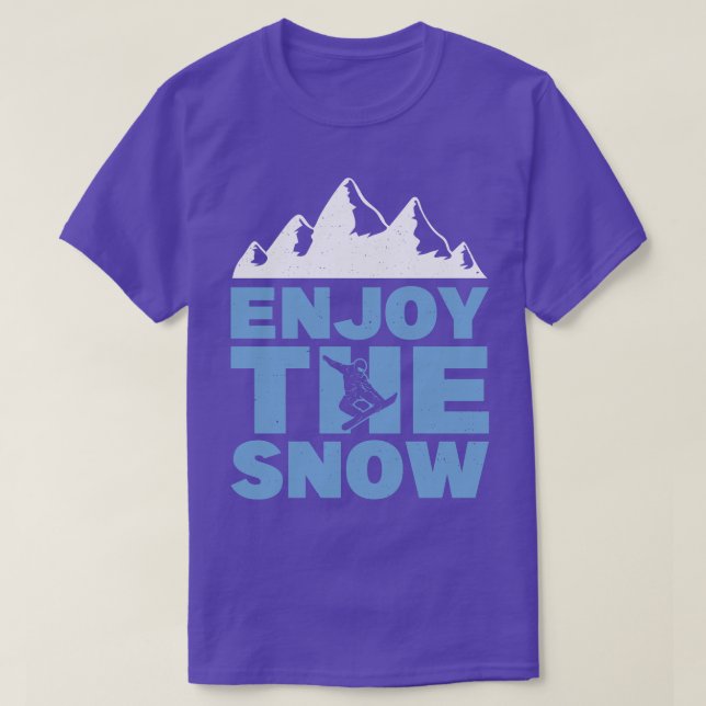 T-shirt Profitez Du Snowboard (Design devant)