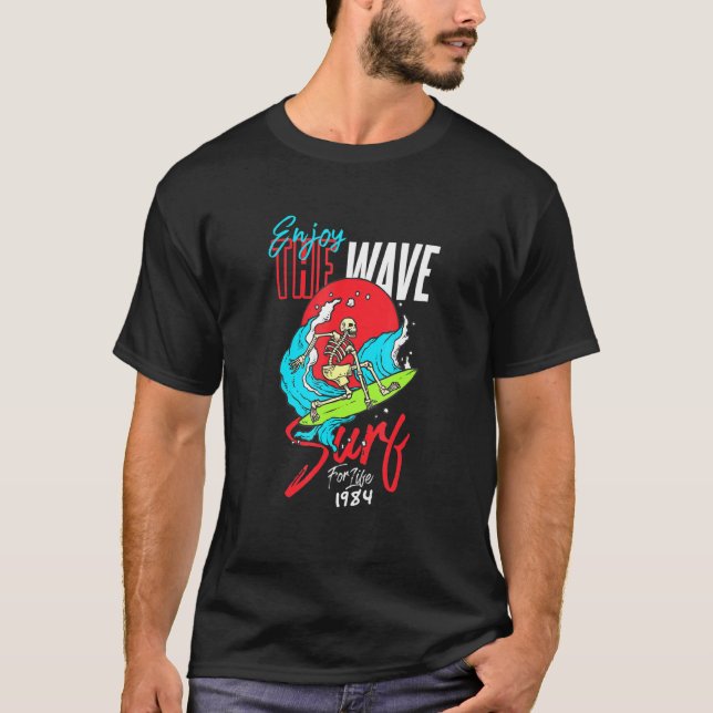 T-shirt Profitez Du Surf (Devant)