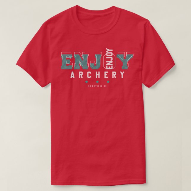 T-shirt Profitez du tir à l'arc (Design devant)