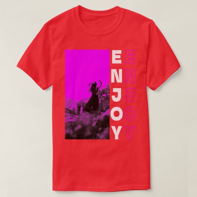 T-shirt Profitez du violet (Design devant)