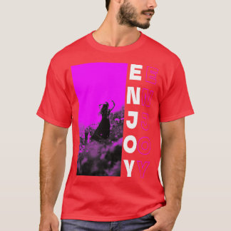T-shirt Profitez du violet