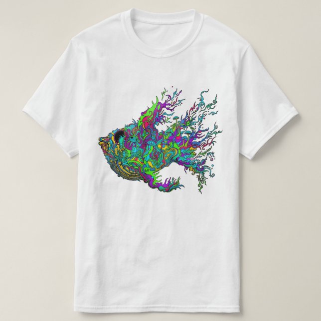 T-shirt profond de poisson de mer (Design devant)