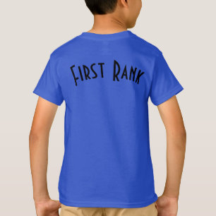 T-shirt Profonde couleur royale premier rang texte personn