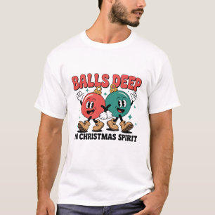 T-shirt Profondément dans Noël Humour Sarcastique Sale 