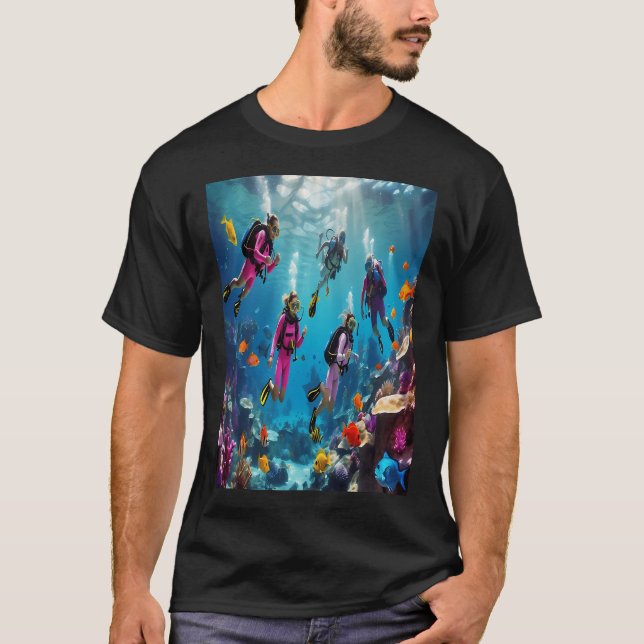 T-shirt profondément sous l'océan (Devant)