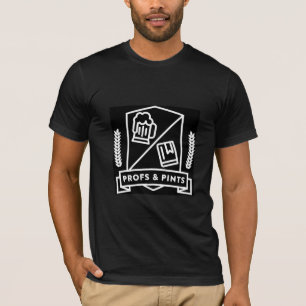 T-shirt Profs et crête Pinte-blanche sur l'arrière - pla
