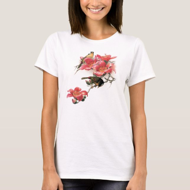 T-shirt Profusion rose (Devant)