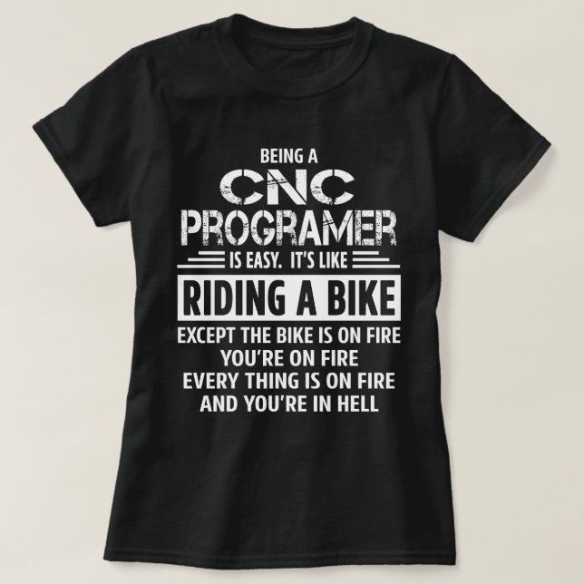 T-shirt Programmateur CNC (Design devant)