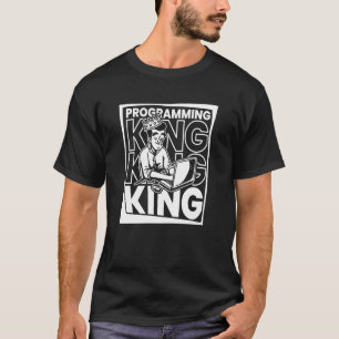 T-shirt Programmateur Coder King Programmer Programmer Sof