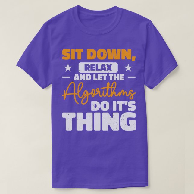 T-shirt Programmateur d'algorithme d'ordinateur Intellige  (Design devant)