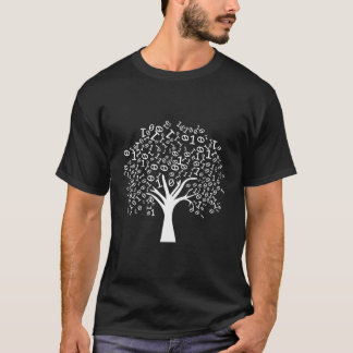 T-shirt Programmateur de codage informatique de l'arbre bi