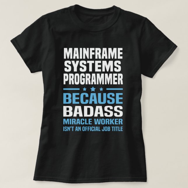 T-shirt Programmateur de systèmes mainframe (Design devant)