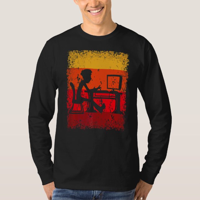 T-shirt Programmateur de travail de bureau Programmation H (Devant)