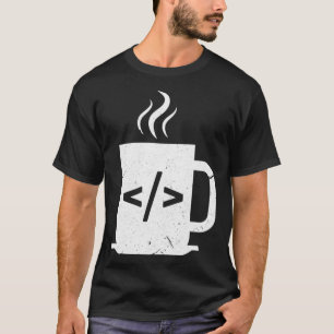 T-shirt Programmateur d'ordinateur café amusant Javascript