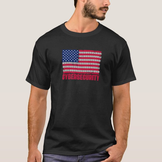 T-shirt Programmateur d'ordinateur Internet Cyber Securi a (Devant)