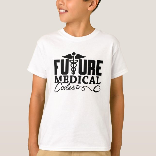 T-shirt Programmateur du futur assistant Codeur Médicale (Devant)