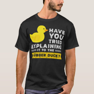 T-shirt Programmateur Duck Rubber Duck noir labra