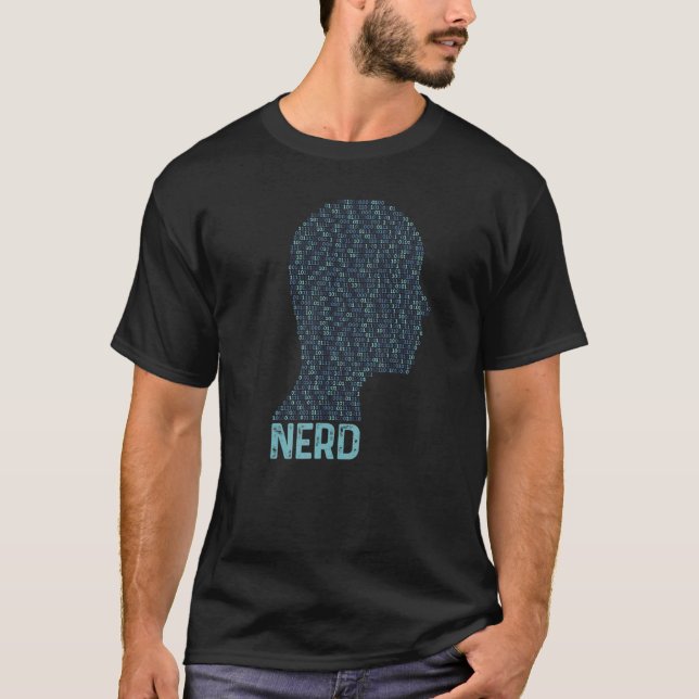 T-shirt Programmateur informatique de technologie nerd AI  (Devant)