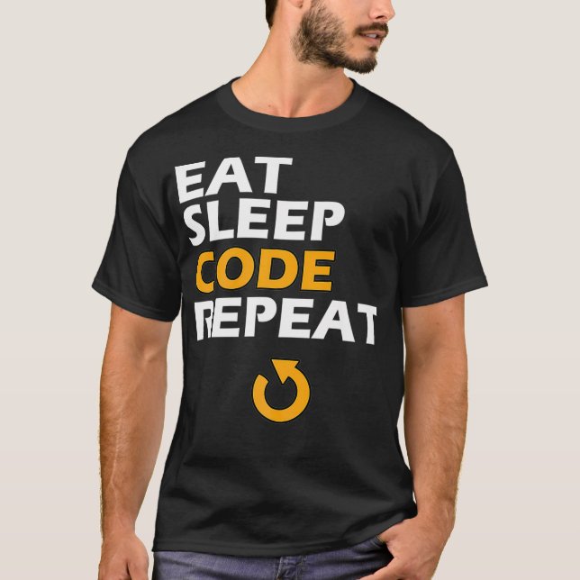 T-shirt Programmateur informatique Geek Premium Code (Devant)