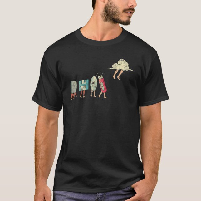 T-shirt Programmateur logiciel USB de disque d'ordinateur (Devant)