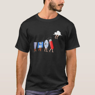 T-shirt Programmation de disquette USB de l'ingénieur info