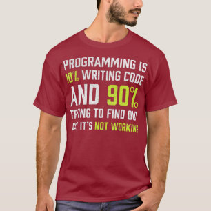T-shirt Programmation est 10 écriture Code Funny Coding