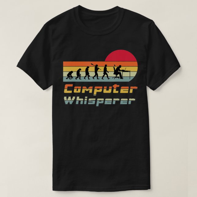 T-shirt Programmation Informatique Evolution Mens Programm (Design devant)