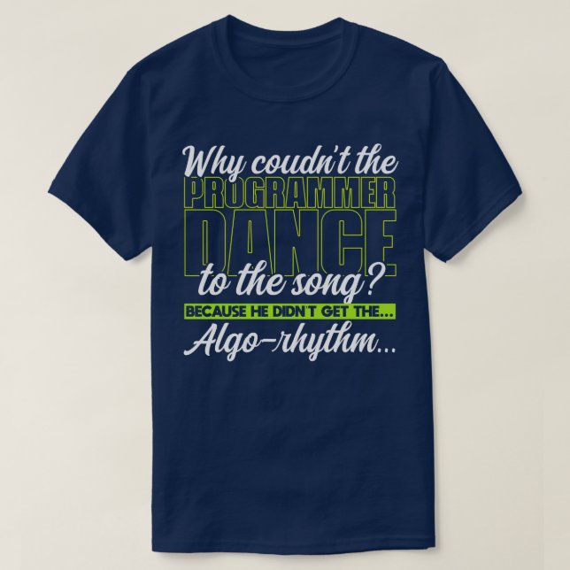 T-shirt Programmation Pourquoi le programmeur n'a-t-il pas (Design devant)