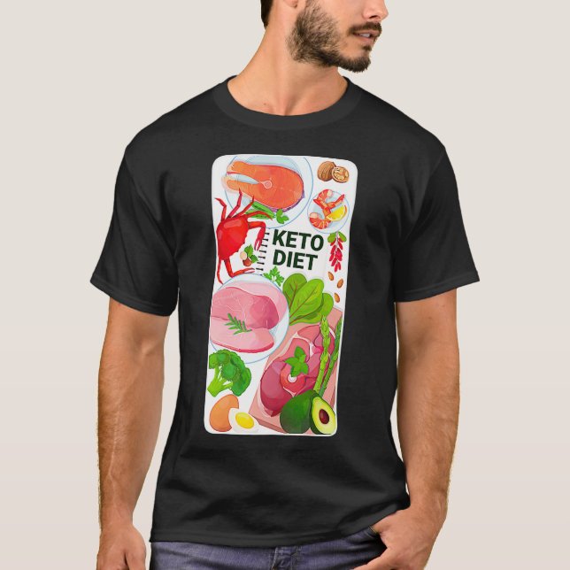 T-shirt Programme alimentaire Keto pour aliments sains - p (Devant)