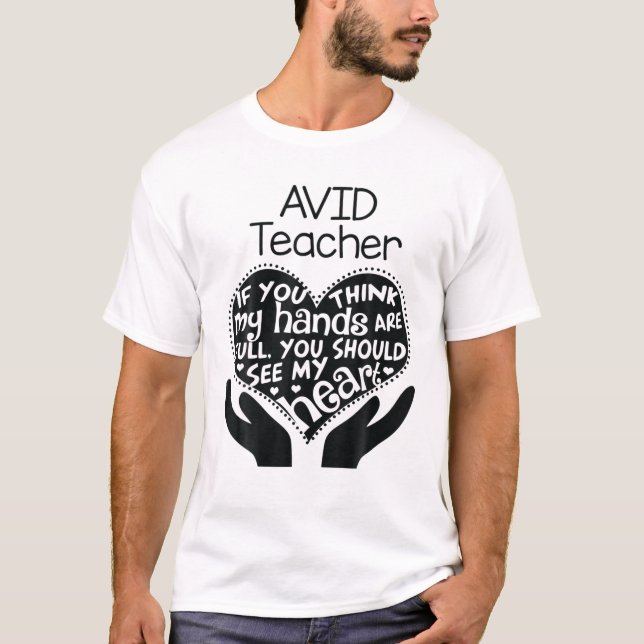 T-shirt Programme AVID Enseignant Heart School T Team Grou (Devant)