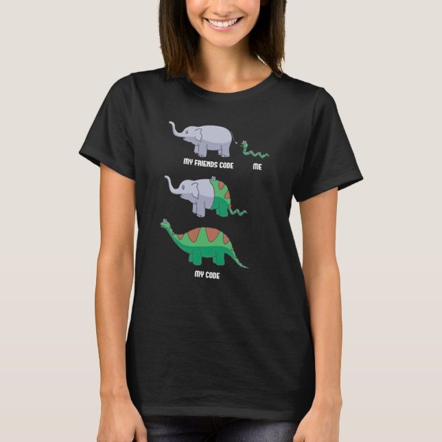 T-shirt Programme de codage de programmation de coder du d (Devant)