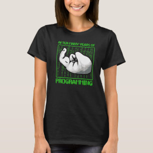 T-shirt Programme de code binaire de codage de bogues du p