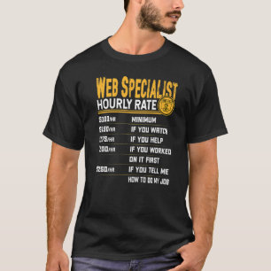 T-shirt Programme de développeur Web à tarif horaire