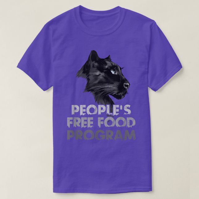 T-shirt Programme de gratuité alimentaire pour les gens Ca (Design devant)