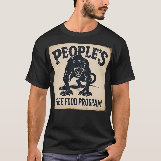 T-shirt Programme de gratuité des aliments du peuple (Devant)