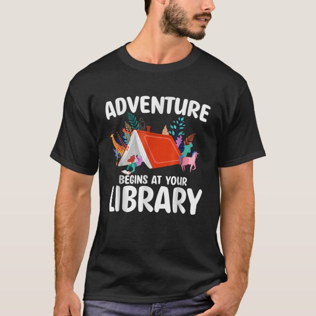 T-shirt Programme De Lecture Été 2024 L'Aventure Commence  (Devant)
