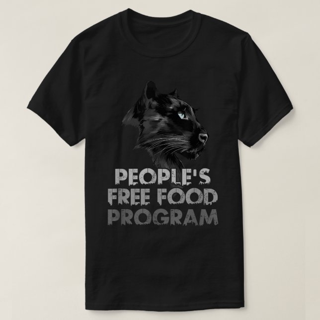T-shirt Programme de nourriture gratuite pour les gens  Ca (Design devant)