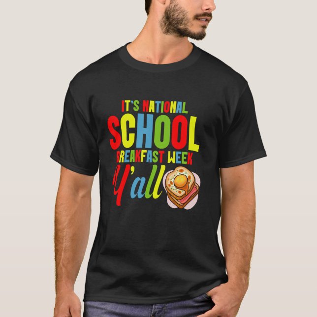 T-shirt Programme de petit-déjeuner en attente de la Semai (Devant)